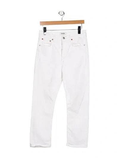 Pre-owned Agolde High-rise Straight Leg Jeans In Blue