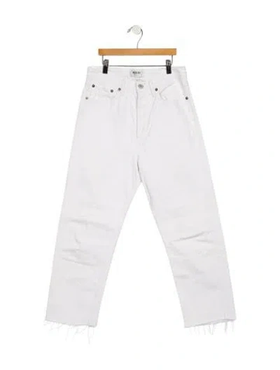 Pre-owned Agolde High-rise Straight Leg Jeans In Blue