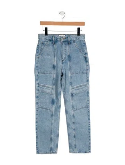 Pre-owned Agolde High-rise Straight Leg Jeans In Blue