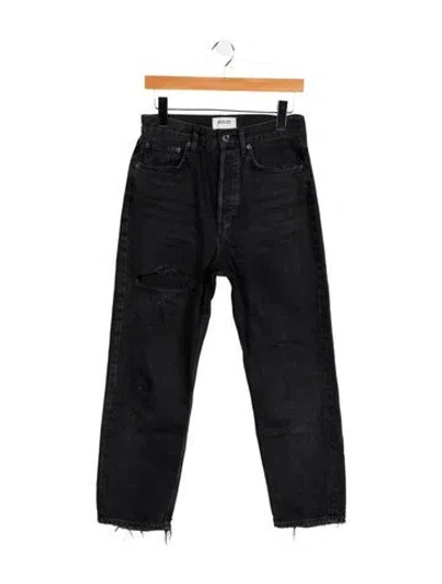 Pre-owned Agolde High-rise Straight Leg Jeans In Blue