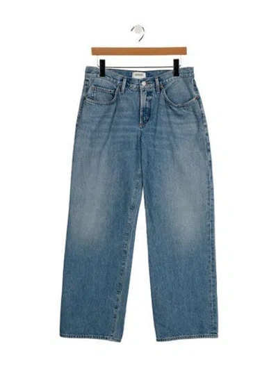 Pre-owned Agolde High-rise Straight Leg Jeans In Blue