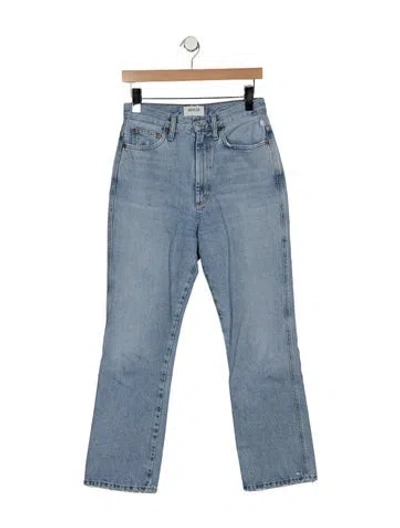 Pre-owned Agolde High-rise Straight Leg Jeans In Blue