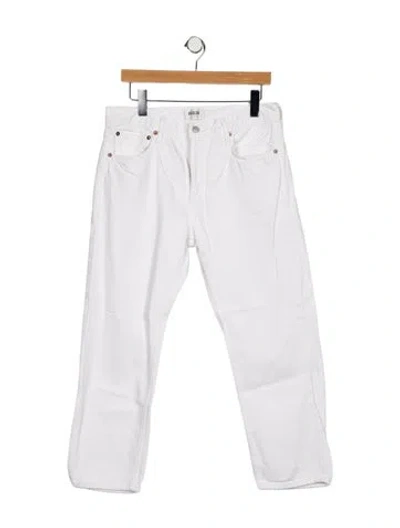 Pre-owned Agolde High-rise Straight Leg Jeans In Blue