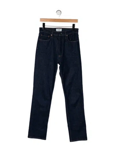 Pre-owned Agolde High-rise Straight Leg Jeans In Blue