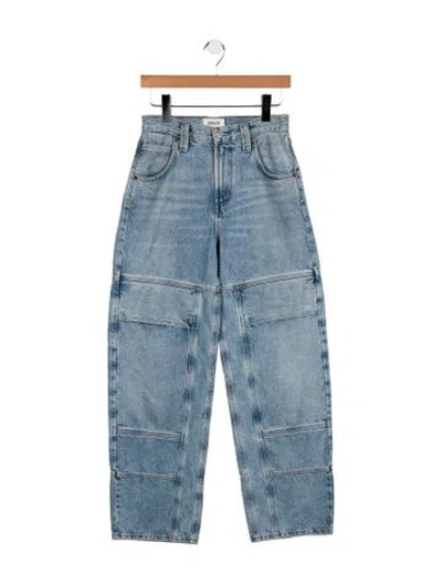 Pre-owned Agolde High-rise Straight Leg Jeans In Blue