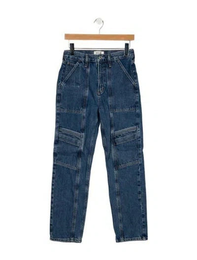 Pre-owned Agolde High-rise Straight Leg Jeans In Blue