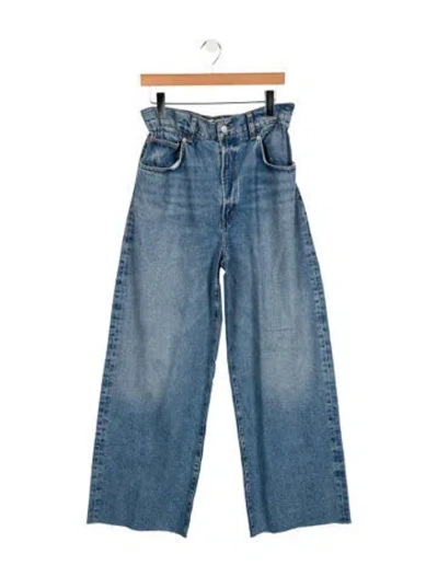 Pre-owned Agolde High-rise Straight Leg Jeans In Blue