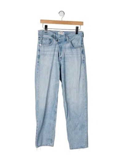Pre-owned Agolde High-rise Straight Leg Jeans In Blue