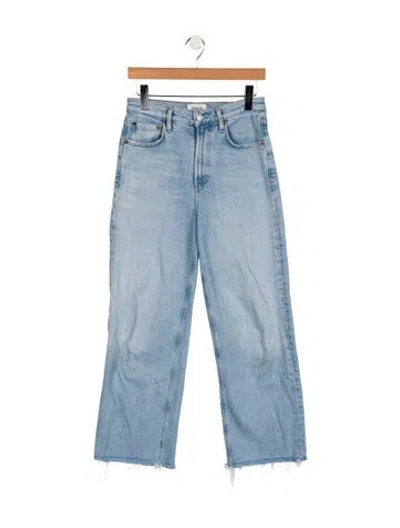 Pre-owned Agolde High-rise Straight Leg Jeans In Blue