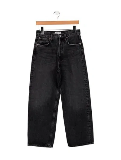 Pre-owned Agolde High-rise Straight Leg Jeans In Blue