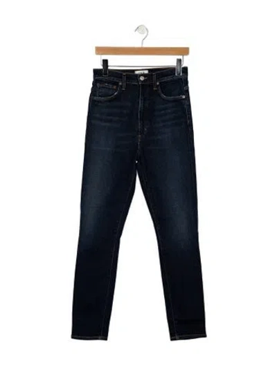 Pre-owned Agolde High-rise Straight Leg Jeans In Blue