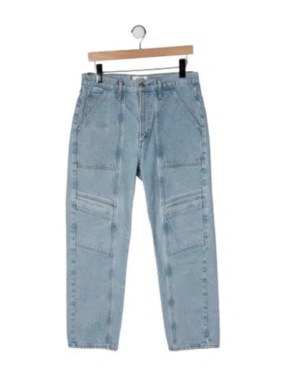 Pre-owned Agolde High-rise Straight Leg Jeans In Blue