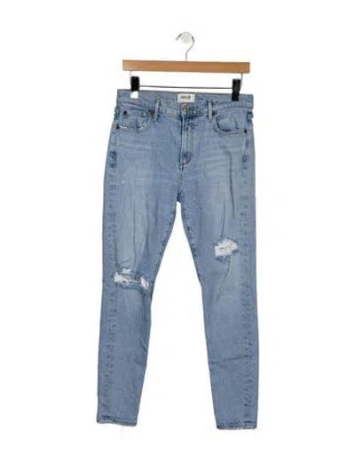 Pre-owned Agolde High-rise Straight Leg Jeans In Blue