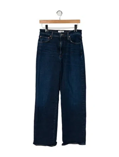 Pre-owned Agolde High-rise Straight Leg Jeans In Blue