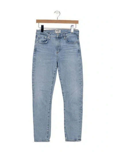 Pre-owned Agolde High-rise Straight Leg Jeans In Blue