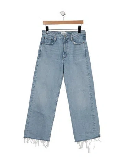 Pre-owned Agolde High-rise Straight Leg Jeans In Blue