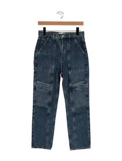 Pre-owned Agolde High-rise Straight Leg Jeans In Blue