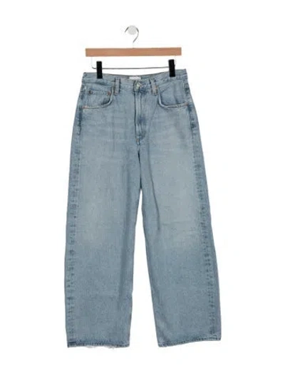 Pre-owned Agolde High-rise Straight Leg Jeans In Blue
