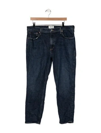 Pre-owned Agolde High-rise Straight Leg Jeans In Blue