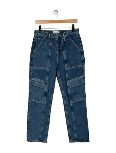 Pre-owned Agolde High-rise Straight Leg Jeans In Blue