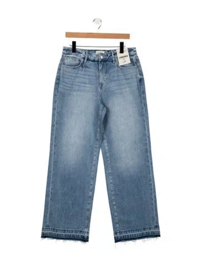 Pre-owned Agolde High-rise Straight Leg Jeans In Blue