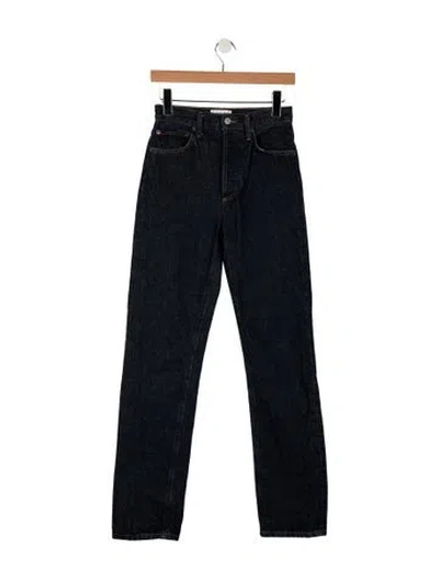 Pre-owned Agolde High-rise Straight Leg Jeans In Blue