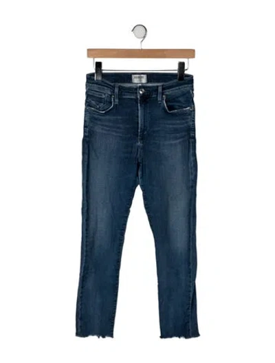 Pre-owned Agolde High-rise Straight Leg Jeans In Blue