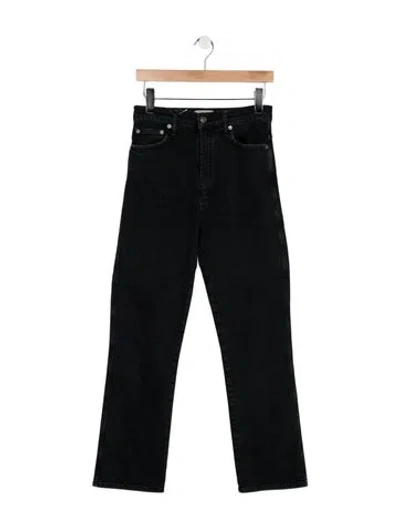 Pre-owned Agolde High-rise Straight Leg Jeans In Blue