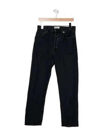Pre-owned Agolde High-rise Straight Leg Jeans In Blue