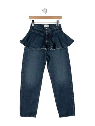 Pre-owned Agolde High-rise Straight Leg Jeans In Blue