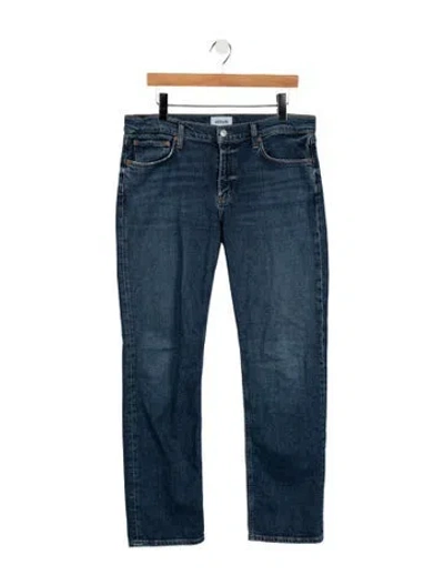 Pre-owned Agolde High-rise Straight Leg Jeans In Blue