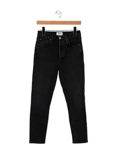 Pre-owned Agolde High-rise Straight Leg Jeans In Blue