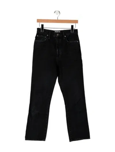 Pre-owned Agolde High-rise Straight Leg Jeans In Blue