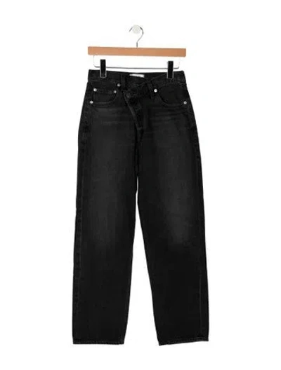 Pre-owned Agolde High-rise Straight Leg Jeans In Blue