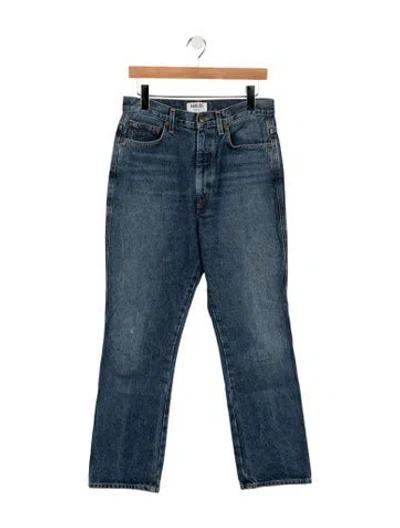 Pre-owned Agolde High-rise Straight Leg Jeans In Blue