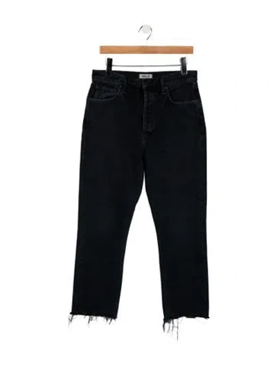 Pre-owned Agolde High-rise Straight Leg Jeans In Blue