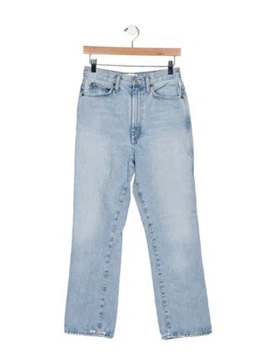 Pre-owned Agolde High-rise Straight Leg Jeans In Blue