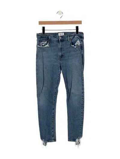 Pre-owned Agolde High-rise Straight Leg Jeans In Blue