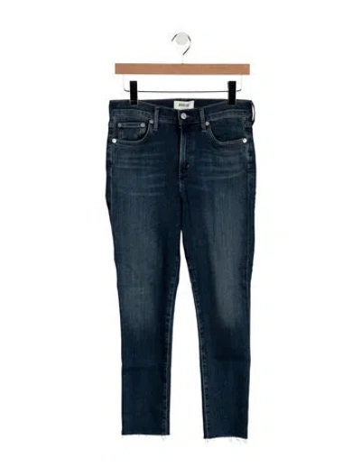 Pre-owned Agolde High-rise Straight Leg Jeans In Blue