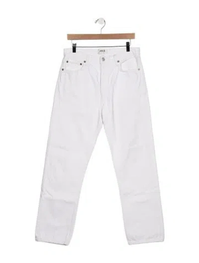 Pre-owned Agolde High-rise Straight Leg Jeans In Blue