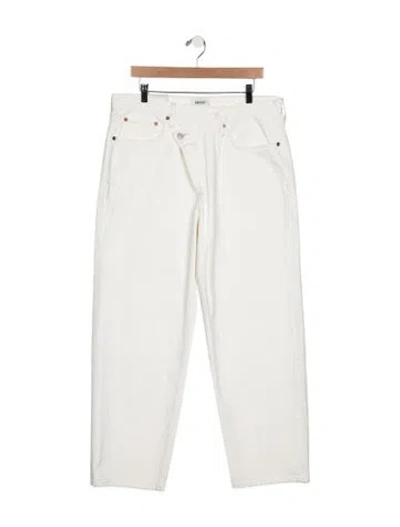 Pre-owned Agolde High-rise Straight Leg Jeans In Blue