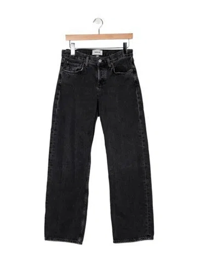 Pre-owned Agolde High-rise Straight Leg Jeans In Blue