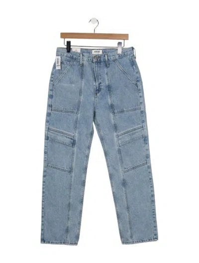 Pre-owned Agolde High-rise Straight Leg Jeans In Blue