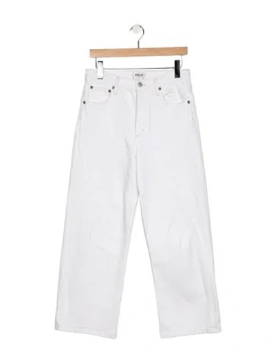 Pre-owned Agolde High-rise Straight Leg Jeans In Blue