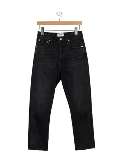 Pre-owned Agolde High-rise Straight Leg Jeans In Blue