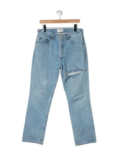 Pre-owned Agolde High-rise Straight Leg Jeans In Blue