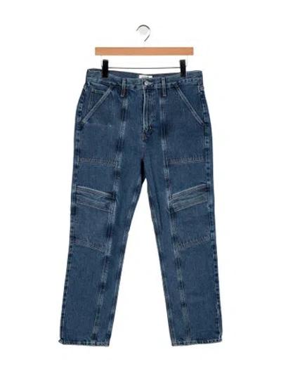 Pre-owned Agolde High-rise Straight Leg Jeans In Blue