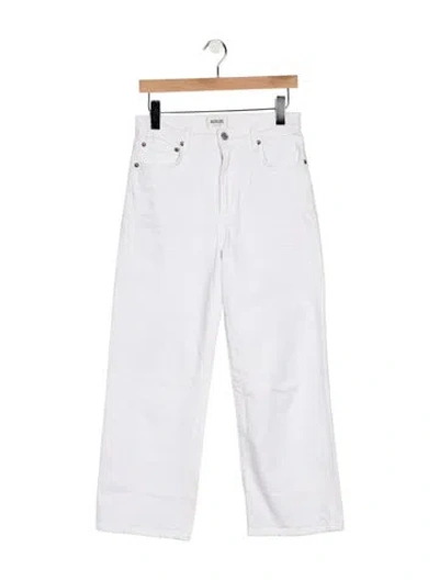 Pre-owned Agolde High-rise Straight Leg Jeans In Blue