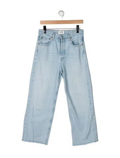 Pre-owned Agolde High-rise Straight Leg Jeans In Blue