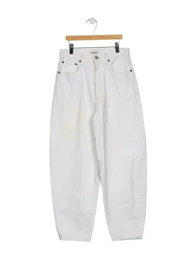 Pre-owned Agolde High-rise Straight Leg Jeans In Blue